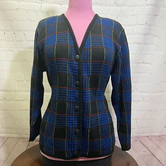 14 VINTAGE NORTON MCNAUGHTON CARDIGAN. Preppy - Picture 1 of 13